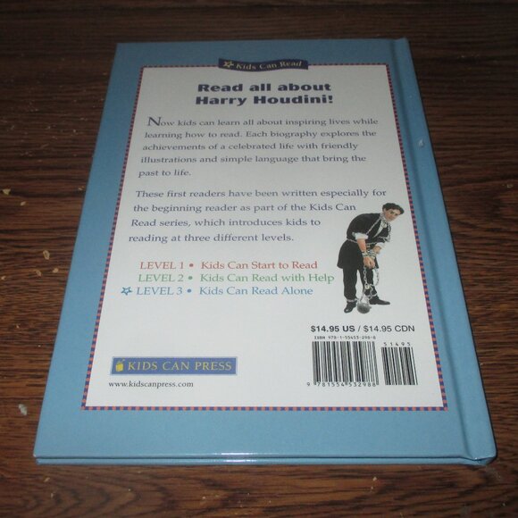 Kids Can Read Level 3: Harry Houdini (2008, Kids Can Press) Hardcover Book - Picture 2 of 3